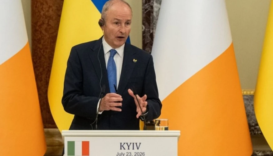 Спільна пресконференція Мікхола Мартіна і Володимира Зеленського у Києві