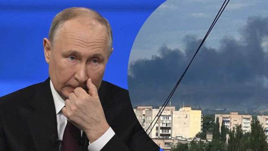 Нафтопереробний завод і залізничні колії в Росії