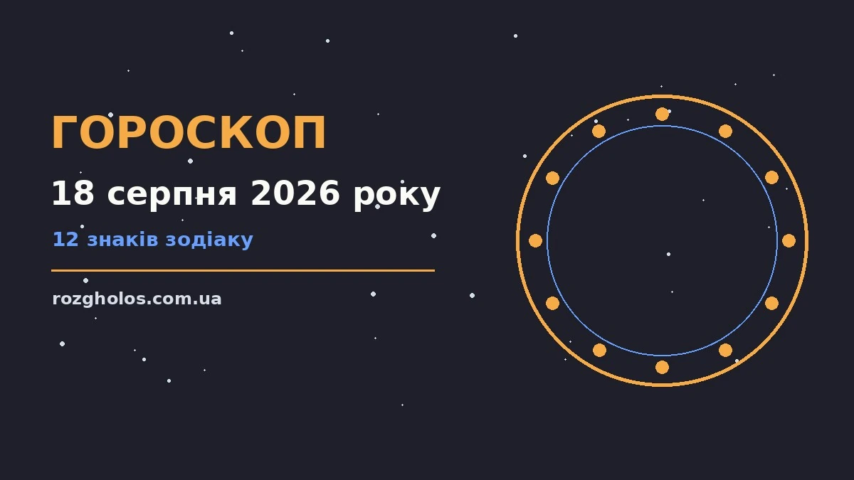 Щоденний гороскоп на 18 серпня 2026 року: нотатки, планувальник і символи знаків Зодіаку на столі