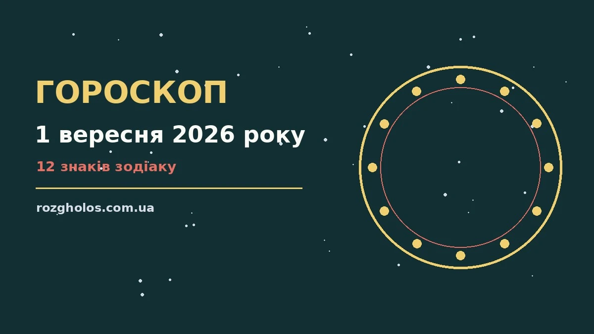 Зодіакальний знак на тлі ранкового календаря, що символізує початок осені 1 вересня 2026 року
