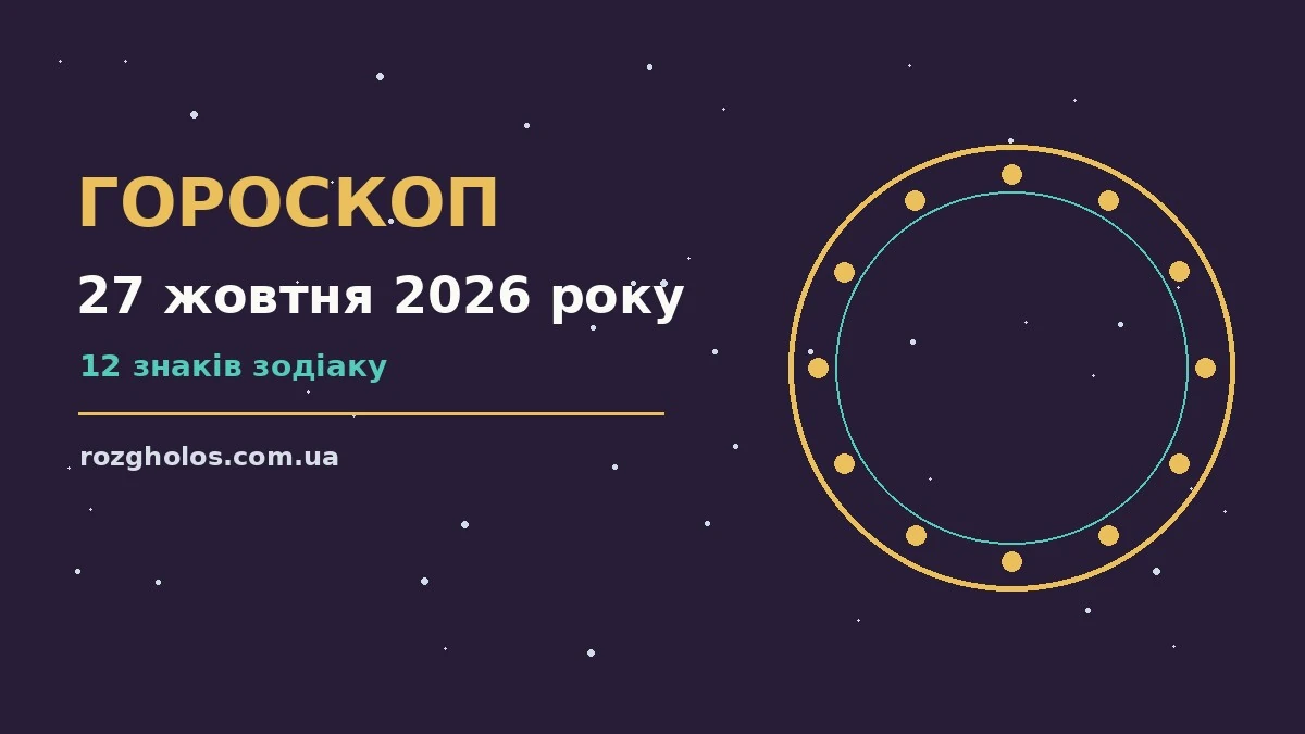 Гороскоп на 27 жовтня 2026 року: практичні поради щодо роботи, грошей і особистого життя