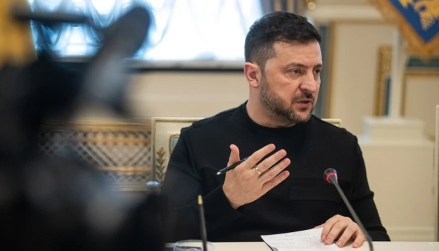 Президент України Володимир Зеленський під час інтерв'ю