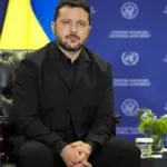 Президент України Володимир Зеленський під час інтерв'ю на каналі NBC News